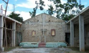 church in NDM before reconstruction