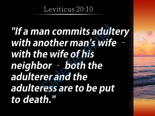 Leviticus 20 10