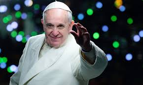 Pope Francis reaching out